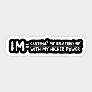 IM=™ Line "Recovery" series #1 "Attitude of Gratitude" Sticker